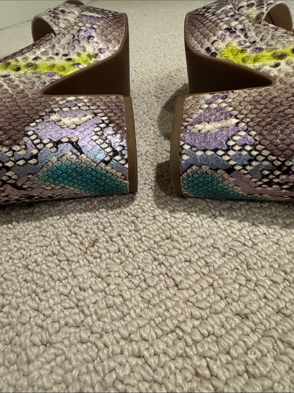 kate spade Multicolor Snake-Print Platform Sandals - Picture 13 of 14